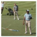 Drapeau sur un green de golf
